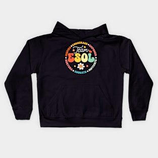 Team Esol Teachers And Students Back To School Squad Kids Hoodie